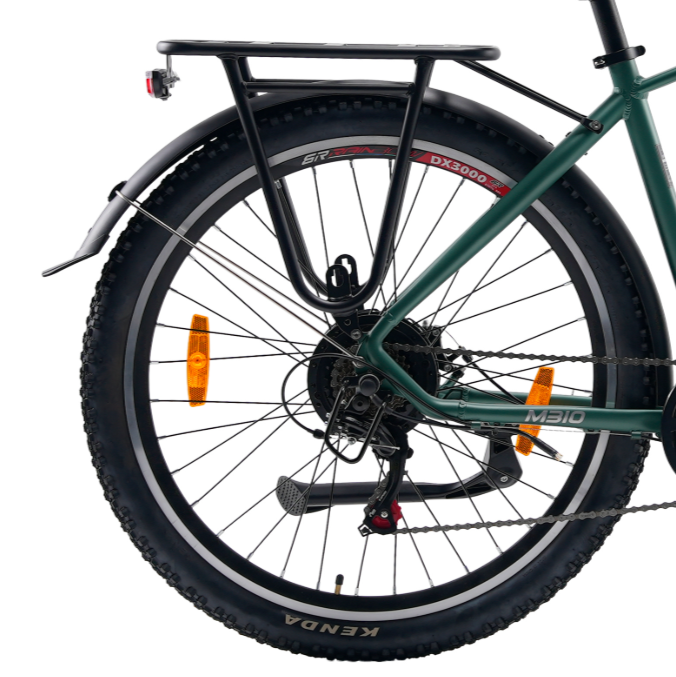 The complete rear wheel and motor assembly for the M310, as well as the rim.