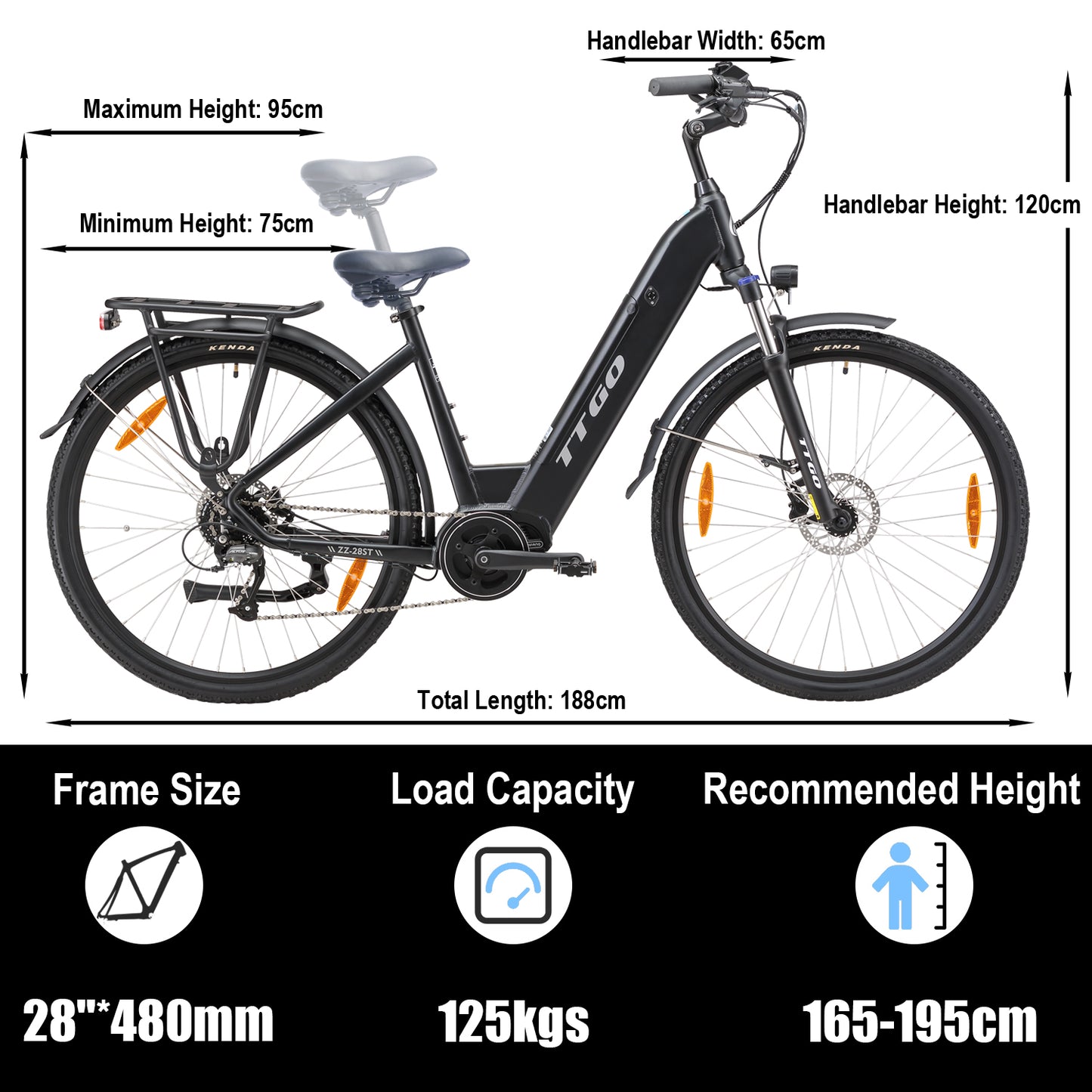 TTGO C7 (ZZ-28ST) Mid-drive City ebike