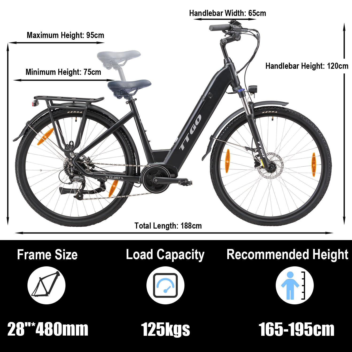 TTGO C7 (XK-ZZ28ST) Mid-drive City ebike